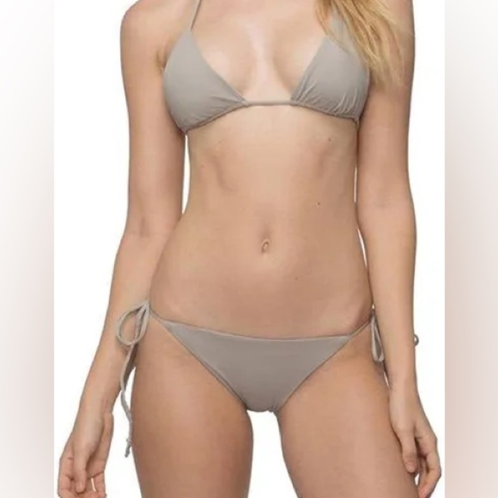Tavik Light Gray Bikini Top